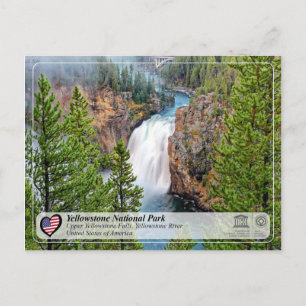 Yellowstone NP - Upper Yellowstone Falls Postcard