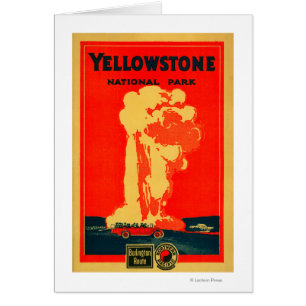 Yellowstone, Old Faithful Advertising Poster