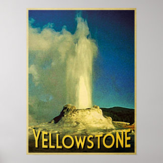 Yellowstone Old Faithful Poster