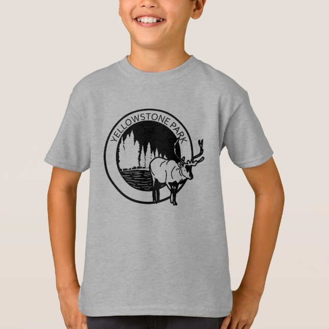 Yellowstone park Elk T-Shirt (Front)