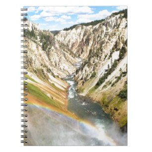 Yellowstone Park Lower Falls Spiral Notebook