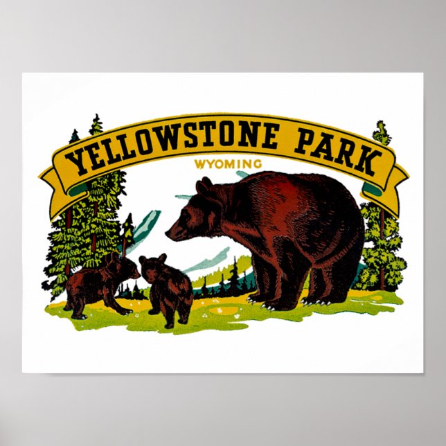 Yellowstone Park Poster (Front)