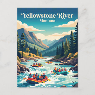 Yellowstone River Montana, USA Postcard