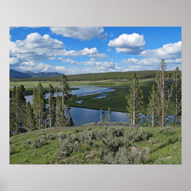 Yellowstone River Scenic View Poster (Front)