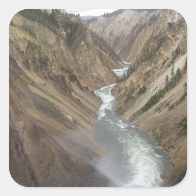 Yellowstone River Square Sticker (Front)