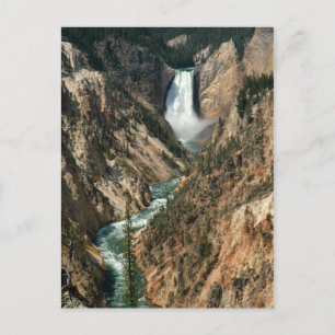 Yellowstone River Waterfall Postcard