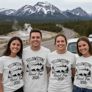 Yellowstone Road Trip 2026 Family Vacation Shirt