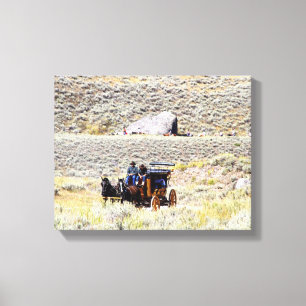 Yellowstone Stage Coach Canvas Print