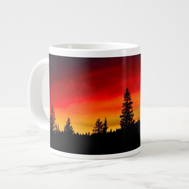 Yellowstone Sunset Large Coffee Mug (Front Left)