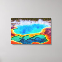 Yellowstone Thermal Hot Pot Canvas Art
