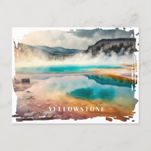 Yellowstone Thermal Hot Spring Postcard