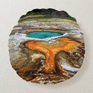 Yellowstone Thermal Pool Round Cushion