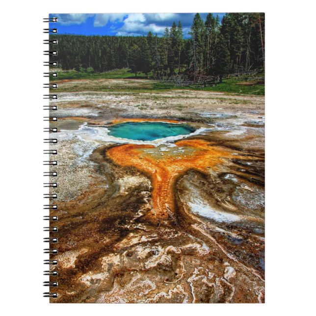 Yellowstone Thermal Pool Spiral Notebook (Front)