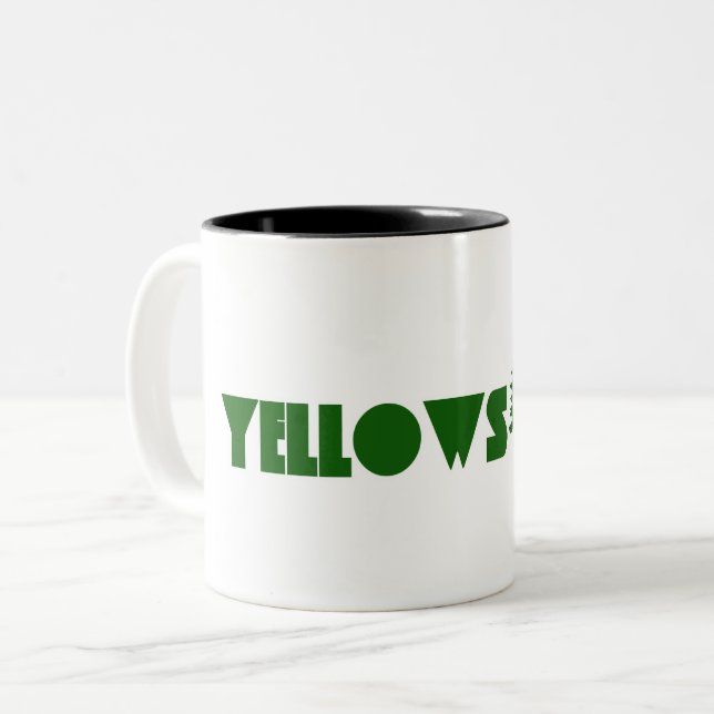 Yellowstone Two-Tone Coffee Mug (Front Left)