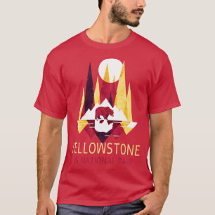 Yellowstone US National Park Backpacking Climbing T-Shirt