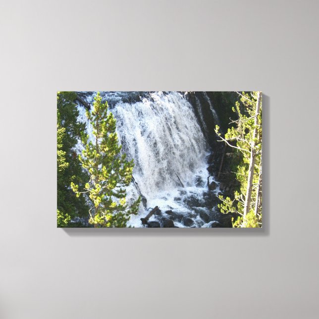 Yellowstone Waterfall Canvas Print (Front)