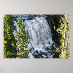Yellowstone Waterfall Poster