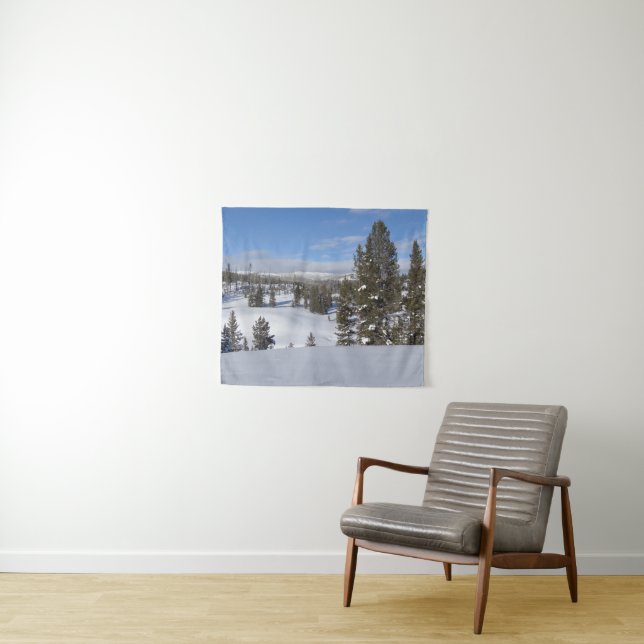 Yellowstone Winter Landscape Photography Tapestry (In Situ (Horizontal))