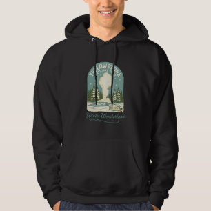 Yellowstone Winter Wonderland Vintage Park Hoodie