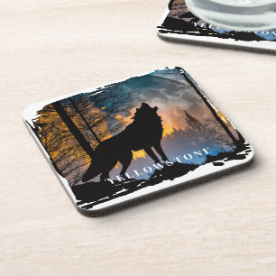 Yellowstone Wolf Beverage Coaster