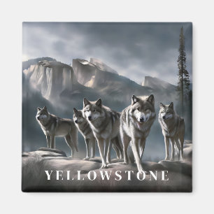 Yellowstone Wolf Magnet
