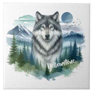 Yellowstone Wolf Tile