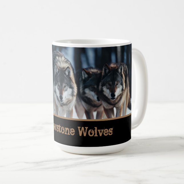 Yellowstone Wolves Coffee Mug  (Front Right)