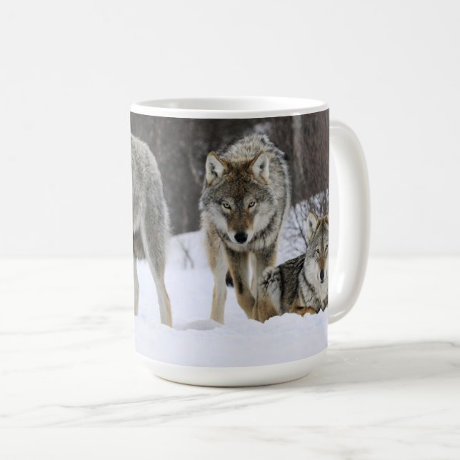 Yellowstone Wolves Coffee Mug (Front Right)