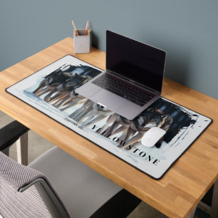 Yellowstone Wolves Desk Mat