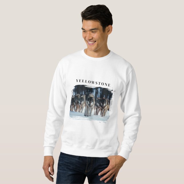 Yellowstone Wolves  Sweatshirt (Front Full)
