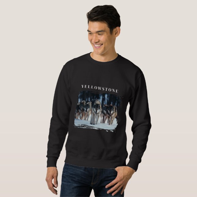 Yellowstone Wolves  Sweatshirt (Front Full)