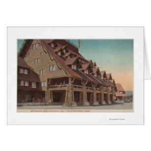 Yellowstone, WY - Entrance of Old Faithful Inn