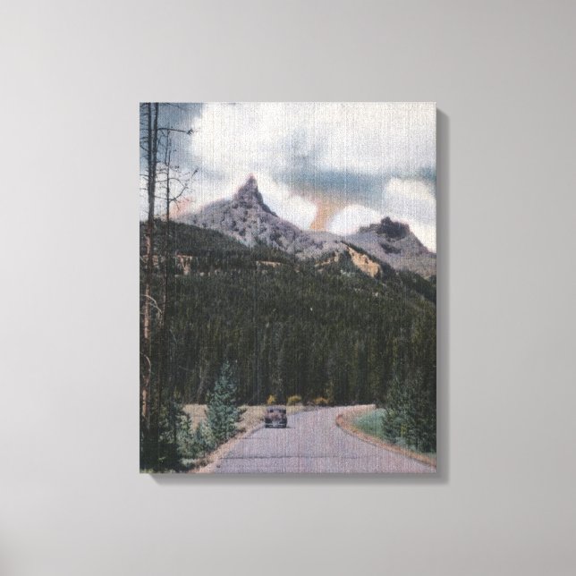 Yellowstone, WY - Index & Pilot Peaks, Cooke Canvas Print (Front)