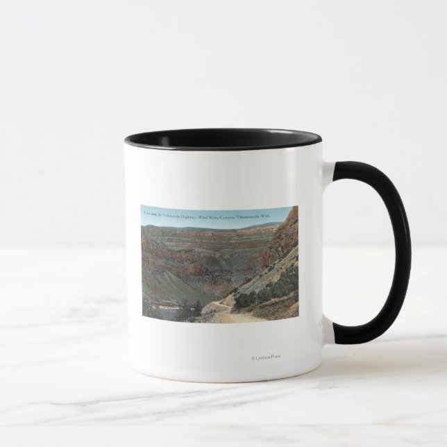 Yellowstone, WY - Yellowstone Highway and Wind Mug (Right)