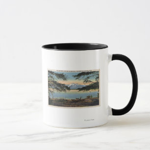 Yellowstone, WY - Yellowstone Lake and Colter Mug