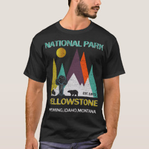 Yellowstone Wyoming US National Park Camping Hikin T-Shirt