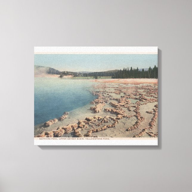 Yellowstone, WYView of Sapphire Pool Canvas Print (Front)