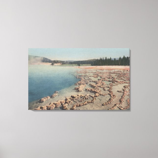 Yellowstone, WYView of Sapphire Pool Canvas Print (Front)