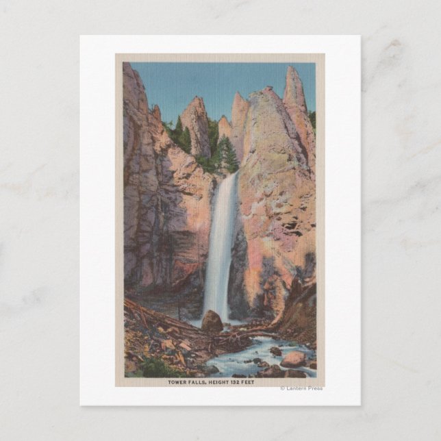 Yellowstone, WYView of Tower Falls Postcard (Front)