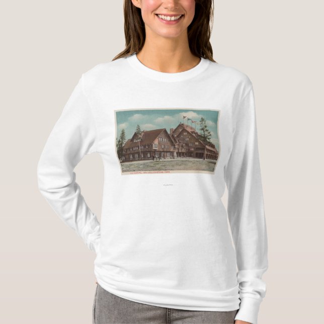 Yellowstone, WYView of Whole Old Faithful Inn T-Shirt (Front)
