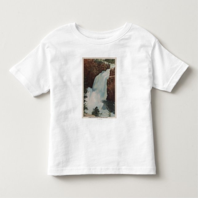 Yellowstone, WYView of Yellowstone River Falls Toddler T-Shirt (Front)
