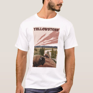 YellowstoneBison Scene T-Shirt