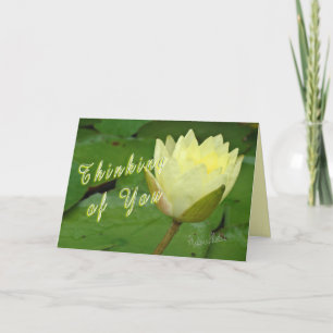 YellowWaterLily-customise Card