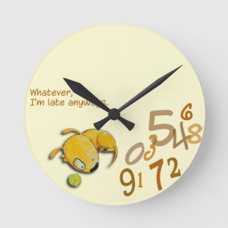 Yelodoggie "I'm Late Anyways" clock