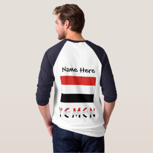 Yemen and Yemeni Flag Personalised  T-Shirt