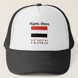 Yemen and Yemeni Flag Personalised  Trucker Hat