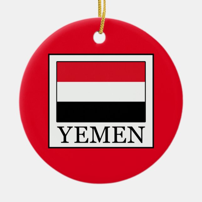 Yemen Ceramic Tree Decoration (Front)