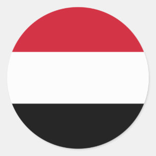 yemen classic round sticker