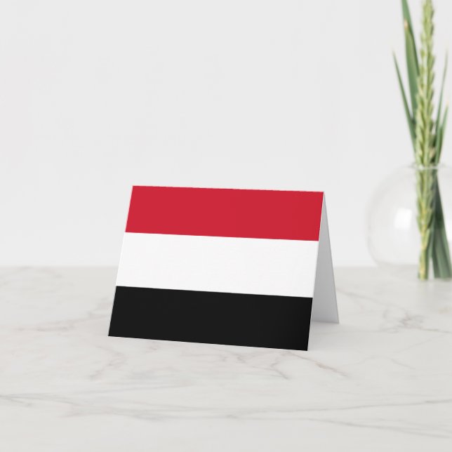 Yemen Flag Card (Front)