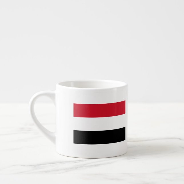 Yemen Flag Espresso Cup (Left)
